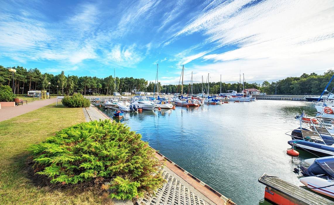 Grafika Port jachtowy w Łebie